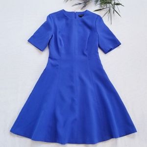Banana Republic A-Lin Short Sleeves Blue Dress